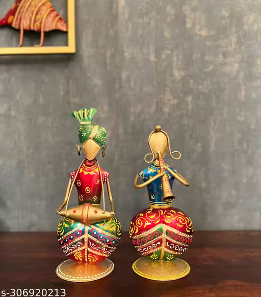 Multicolor Musician Statue Set for Home, Office, Gifting