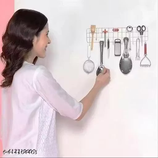 ALTRON® | Stainless Steel Spoon stand Hanger for home and kitchen Hook rail multipurpose stand holders for kitchen wall hanging