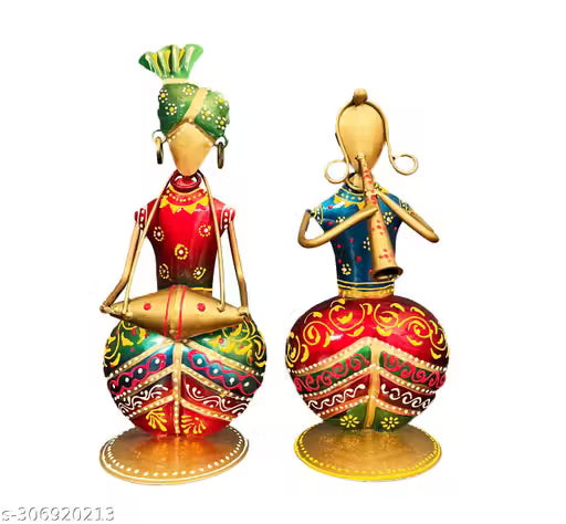 Multicolor Musician Statue Set for Home, Office, Gifting