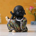 Decorative Monk Buddha Showpiece – Handcrafted Resin Idols for Living Room