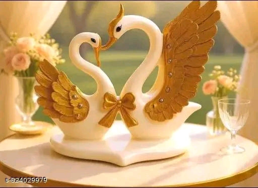 Shanid decor collection Beautiful and Stylish Duck pair showpiece for home decoration or office decoration and Reception decoration or hotel and table decoration.