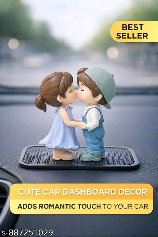 Cute Cartoon Couples Action Figure Figurines Balloon Ornament car Dashboard Toys Auto Interior Dashboard Accessories for car Interior Dashboard Decoration(Set of 1)