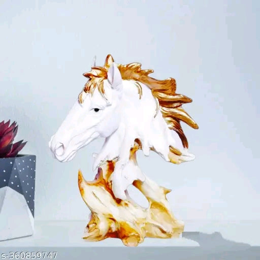 Hand made Horse Statue with Baby Horse Stone Finish Animal Figurines Gifts Antique Finish for Home Decoration, Living Room Bedroom horse