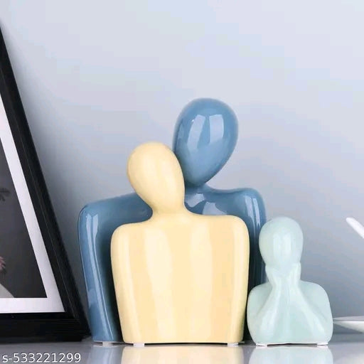 Father Mother Child Showpiece For Home Decoration Default Title