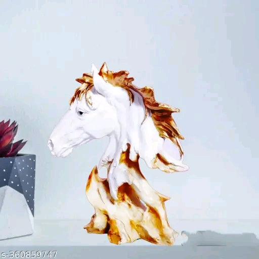 Hand made Horse Statue with Baby Horse Stone Finish Animal Figurines Gifts Antique Finish for Home Decoration, Living Room Bedroom horse