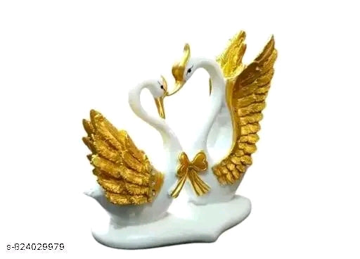 Shanid decor collection Beautiful and Stylish Duck pair showpiece for home decoration or office decoration and Reception decoration or hotel and table decoration.