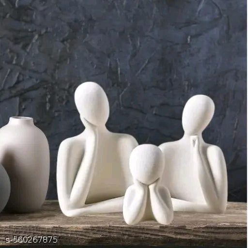 Father Mother Child Showpiece For Home Decoration Default Title