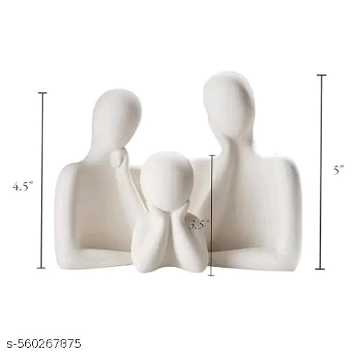 Father Mother Child Showpiece For Home Decoration Default Title