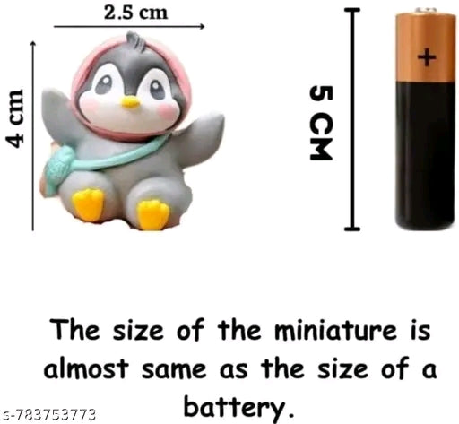 Cute Penguin Miniature &nbsp;Miniature Decor Items Set for Unique Gift,Home,Living Room,Office,Restaurant Decor,Military Showpiece,Perfect Valentine Decoration Item