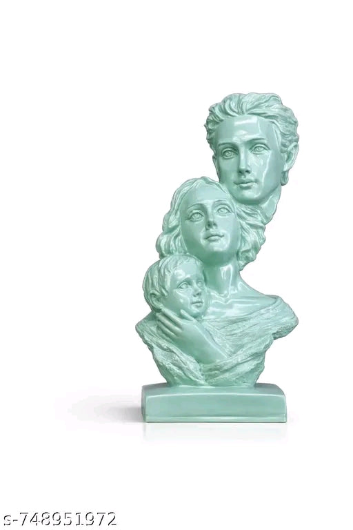 Father Mother Child showpiece for home decoration