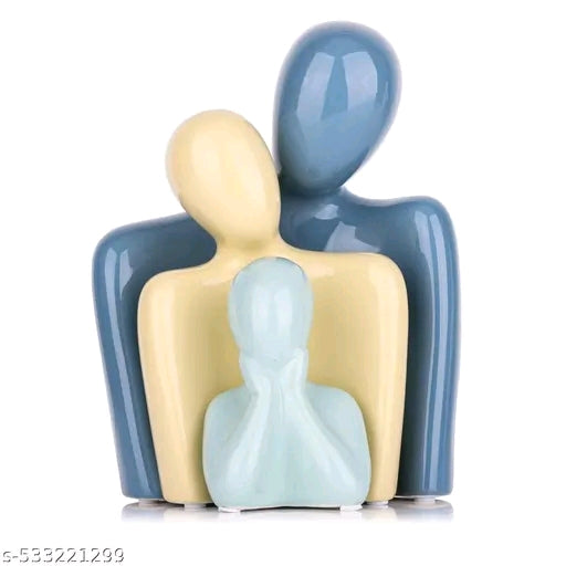 Father Mother Child Showpiece For Home Decoration Default Title