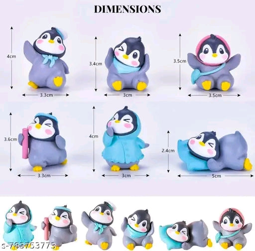 Cute Penguin Miniature &nbsp;Miniature Decor Items Set for Unique Gift,Home,Living Room,Office,Restaurant Decor,Military Showpiece,Perfect Valentine Decoration Item