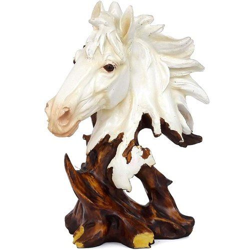 Hand made Horse Statue with Baby Horse Stone Finish Animal Figurines Gifts Antique Finish for Home Decoration, Living Room Bedroom horse