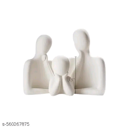 Father Mother Child Showpiece For Home Decoration Default Title