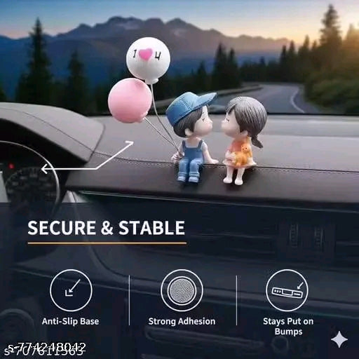 Cute Love Couple Car Decor – Romantic Couple with Balloon Plastic Dashboard Ornament & Desk Decoration Showpiece | Multicolor Car Interior Accessory
Name: Cute Love Couple Car Decor – Romantic Couple with Balloon Plastic Dashboard Ornament & Desk Decorati