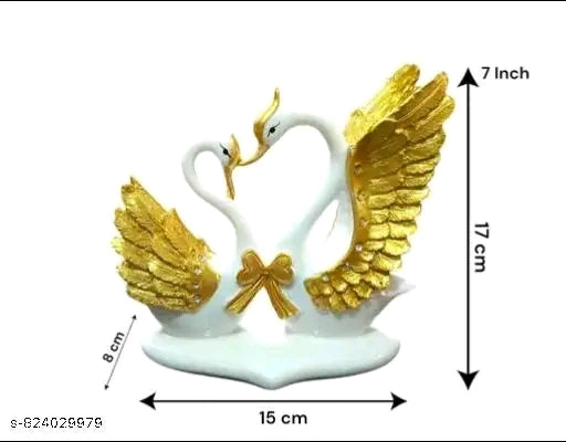 Shanid decor collection Beautiful and Stylish Duck pair showpiece for home decoration or office decoration and Reception decoration or hotel and table decoration.