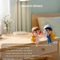 Cute Couple Figurines with Pets Holding Phones | Mini Romantic Showpiece Gift for Lovers & Desk Decor