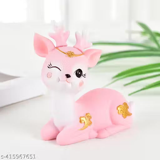 Animal Statue Gifts Crafts for Living Room Bedroom Cafe Blue Pink Home and Garden | Home Decor | Figurines Resin Figurine (Set Of 2)